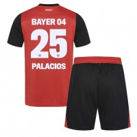 Echipament fotbal Bayer Leverkusen Exequiel Palacios #25 Tricou Acasa 2024-25 pentru copii maneca scurta (+ Pantaloni scurti)